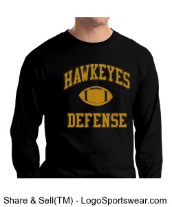 Hawkeyes Defense L/S Design Zoom
